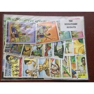 100 Scouts All different stamps